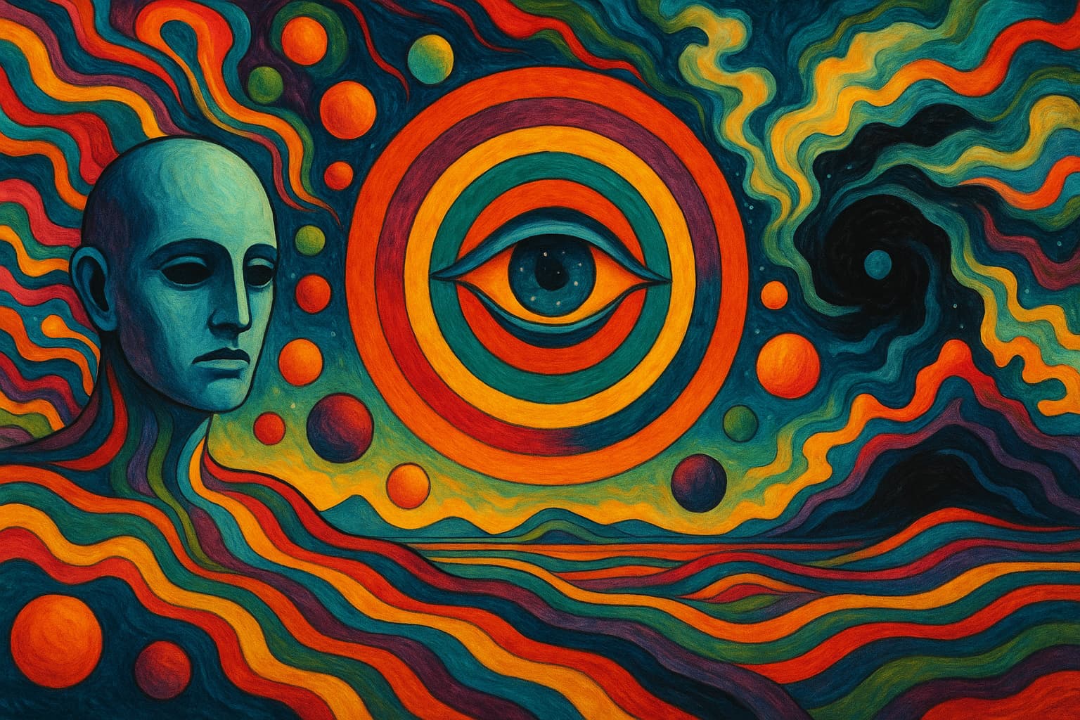 Arte surrealista sobre o nada